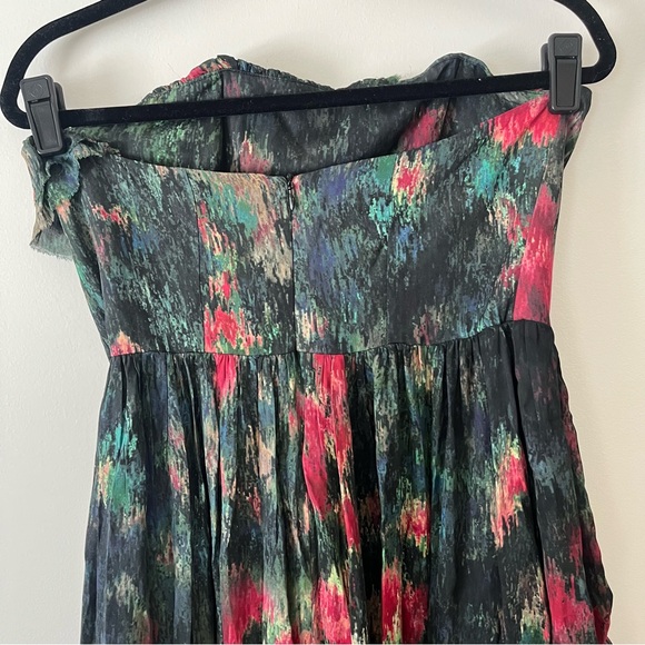 Anthropologie Loretta Jane Strapless Silk Gown 6 - Picture 5 of 8